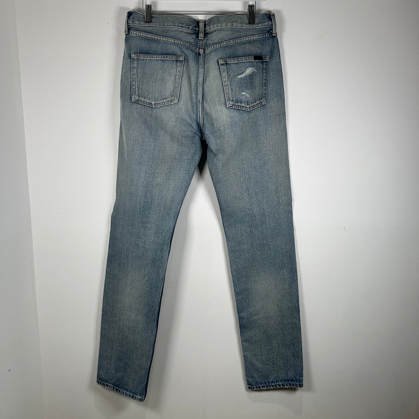 Saint Laurent Distressed Light Wash Jeans Size 30