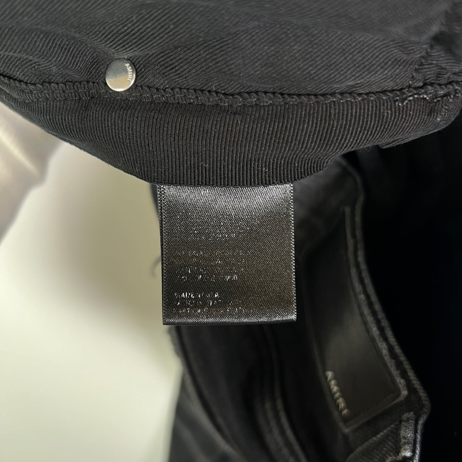 Amiri Black Washed Distressed Jeans