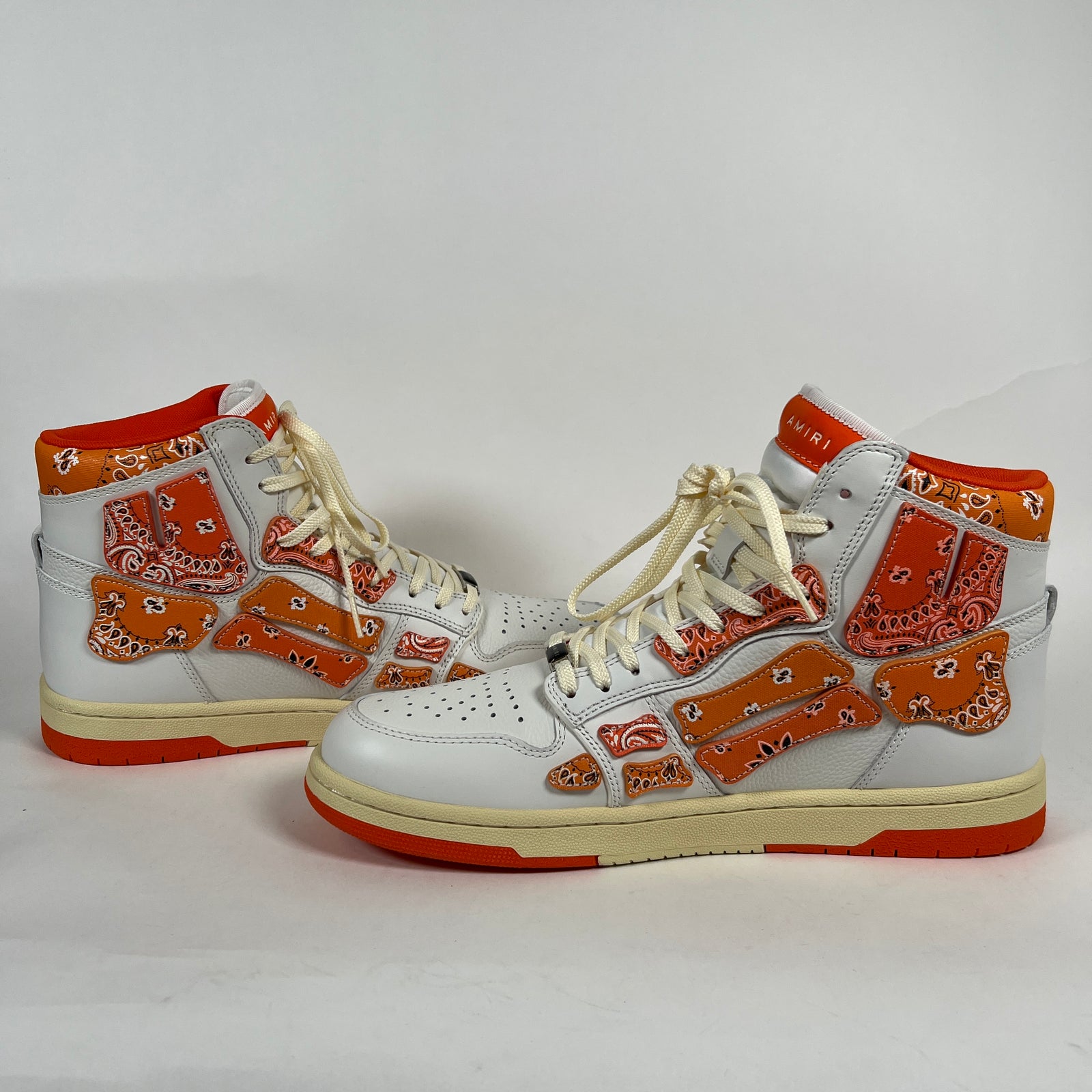 Amiri Orange Bone HighTop Sz 12