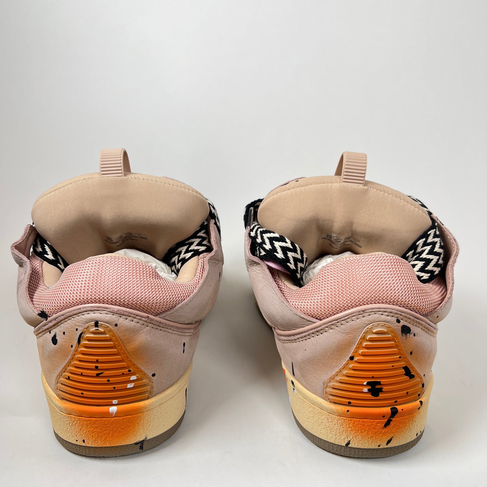 Lanvin x Gallery Dept Pink Paint Splatter Curb Sneaker Size 45