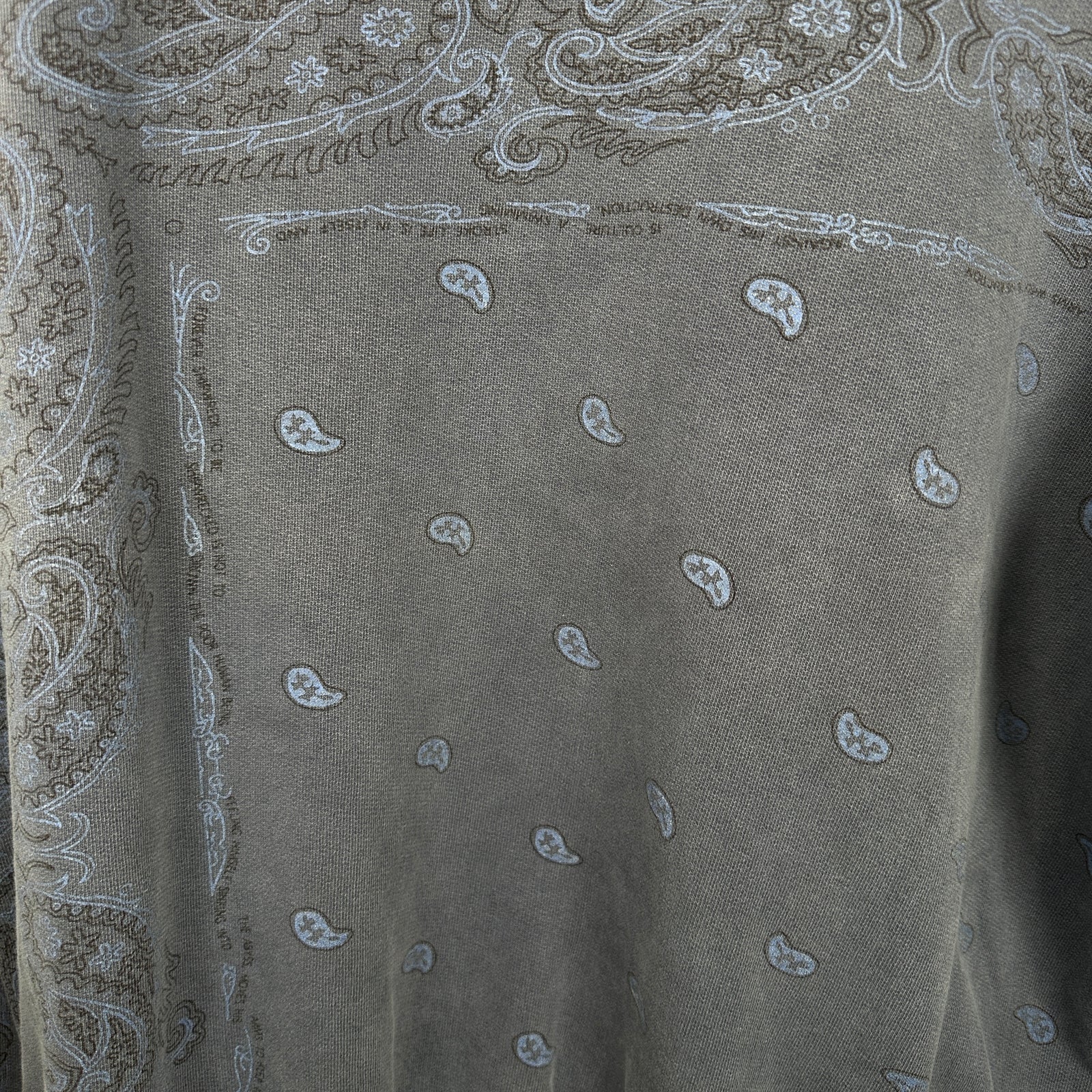 Raf Simons AW04 Blue 'Waves' Paisley Hoodie Size 48