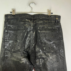 Dior Homme AW03 Black Luster Waxed Denim Jeans