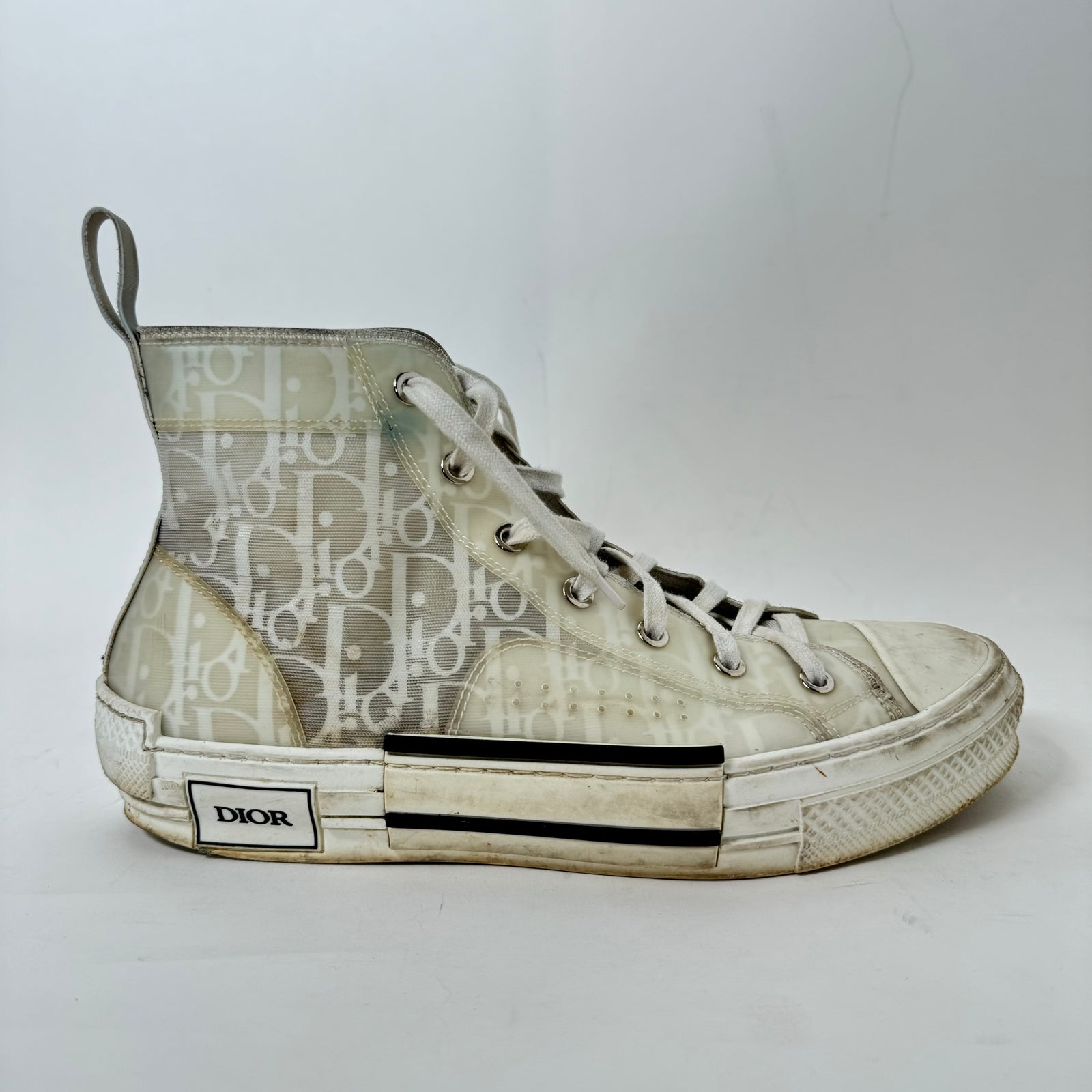 Dior B23 White High Tops Size 40