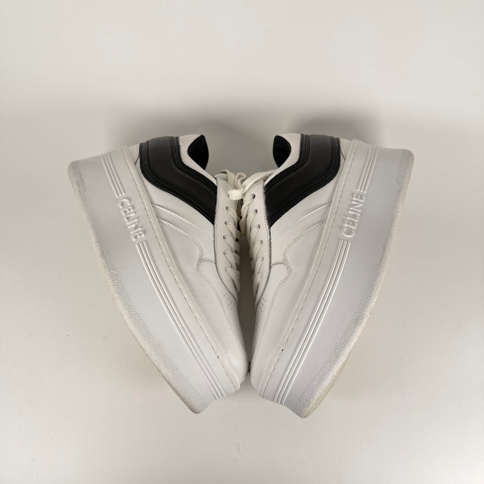 Celine White & Black Platform Sneakers Size 37