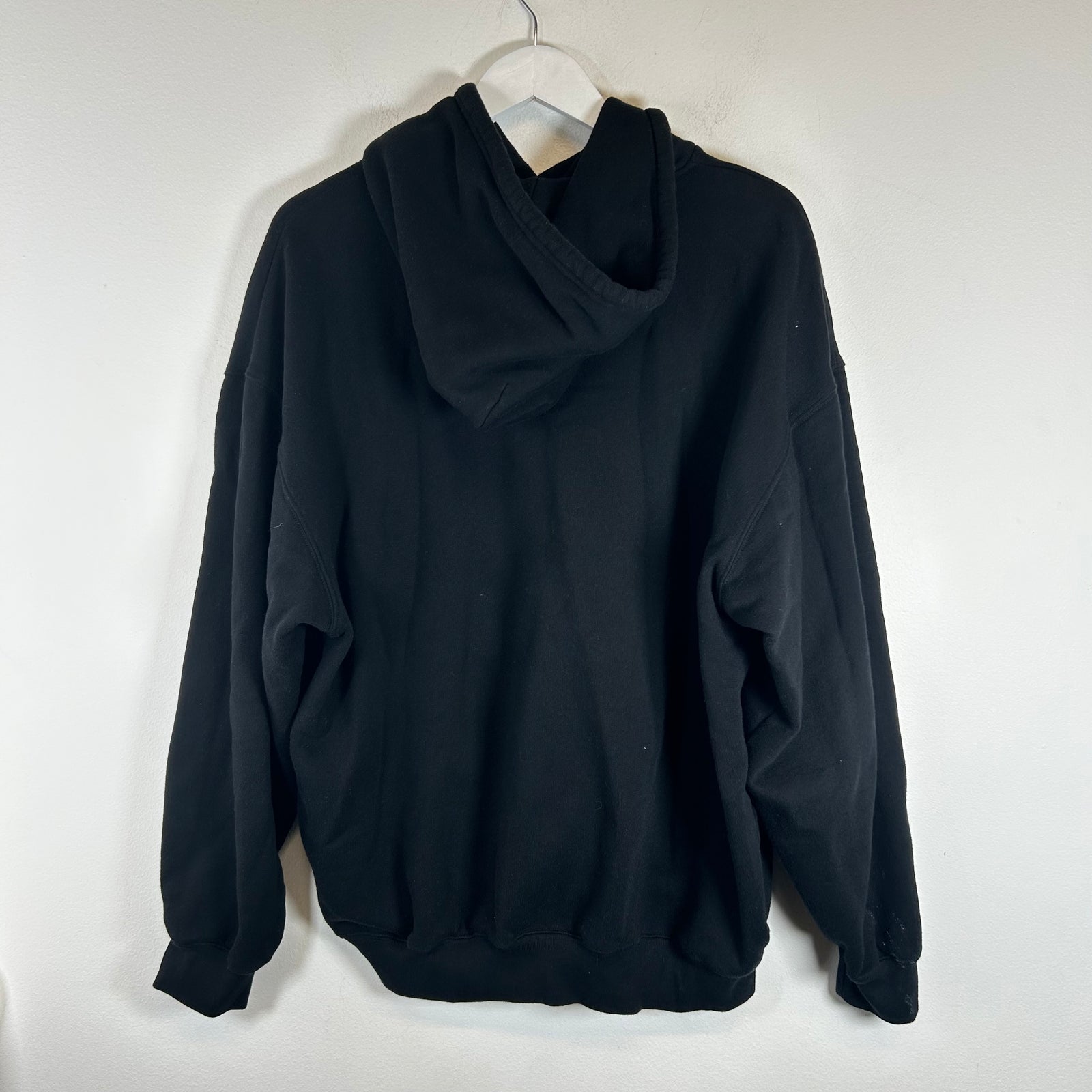 Balenciaga Black Sponsor Logo Hoodie Size L