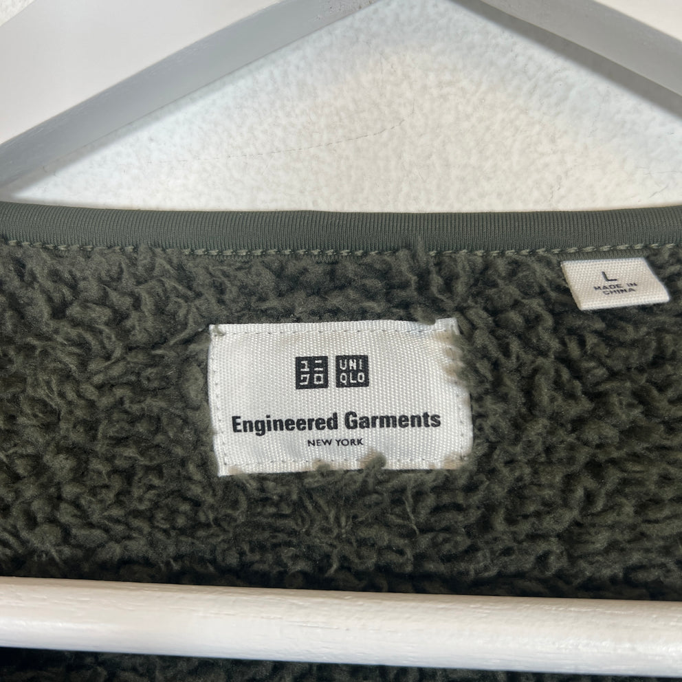 Engineered Garments x Uniqlo Olive Fleece Pullover Size L