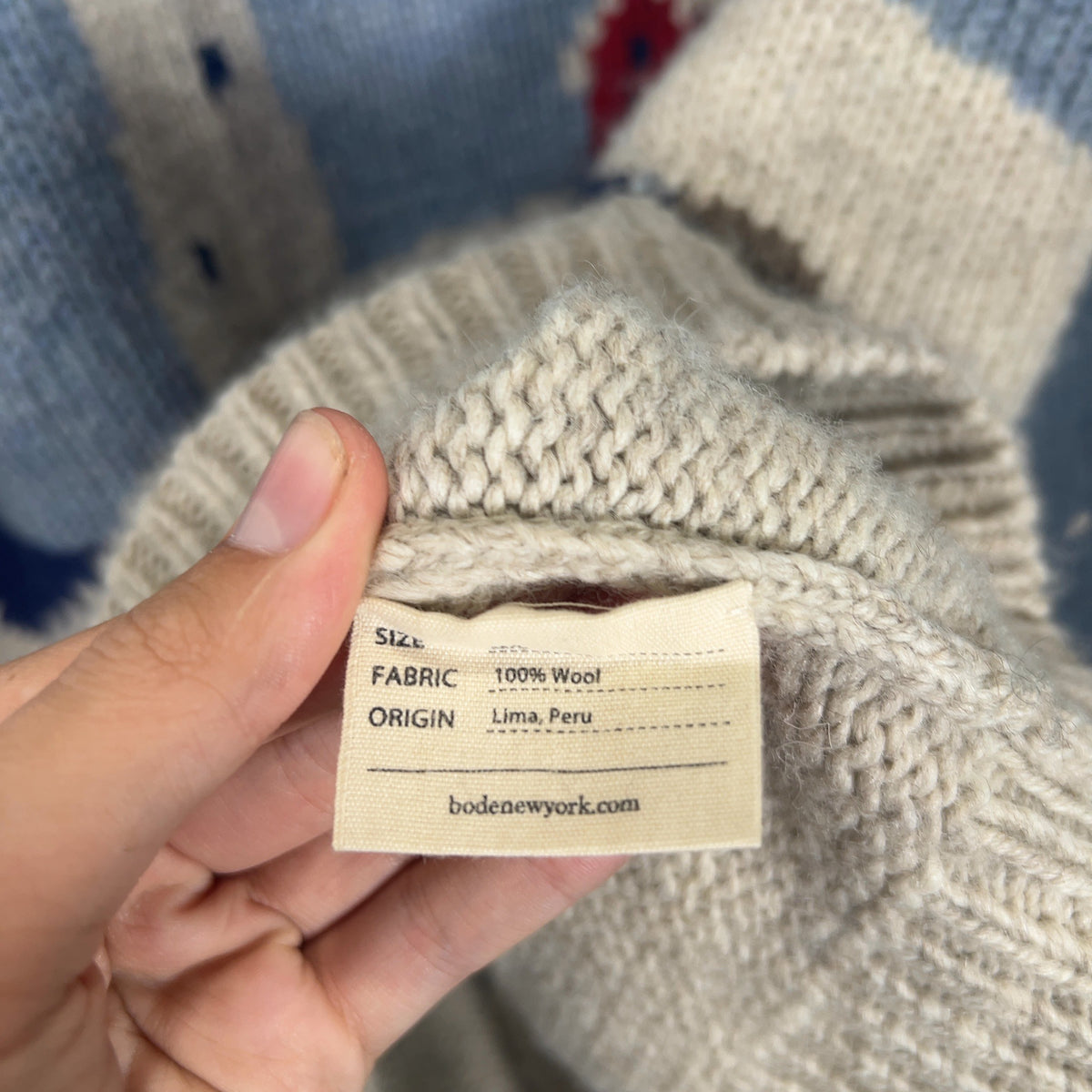 Bode Snowy Landscape Sweater