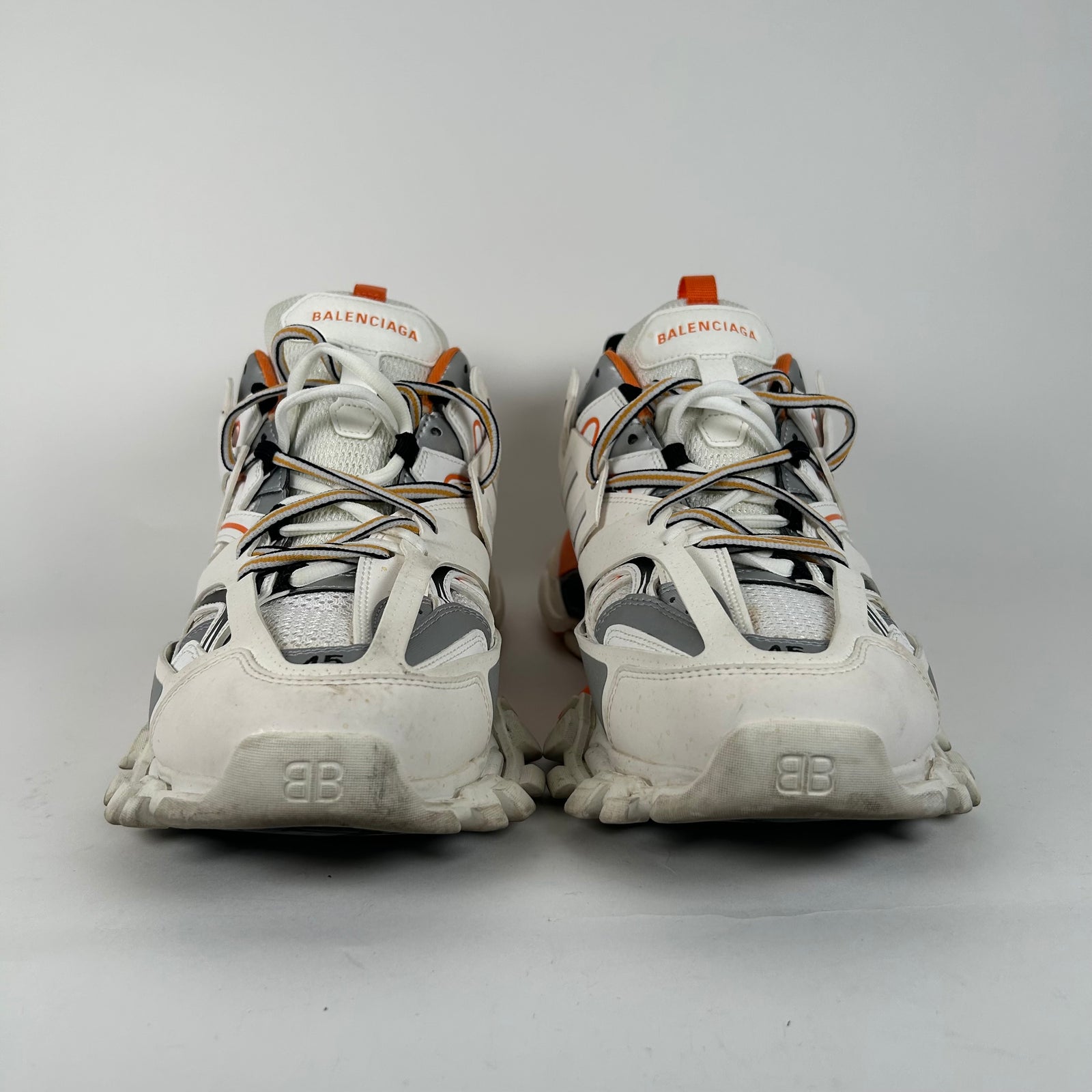 Balenciaga Orange/White Track Sneaker Size 12