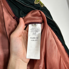 Gucci Velour Snake Bomber Jacket Size S