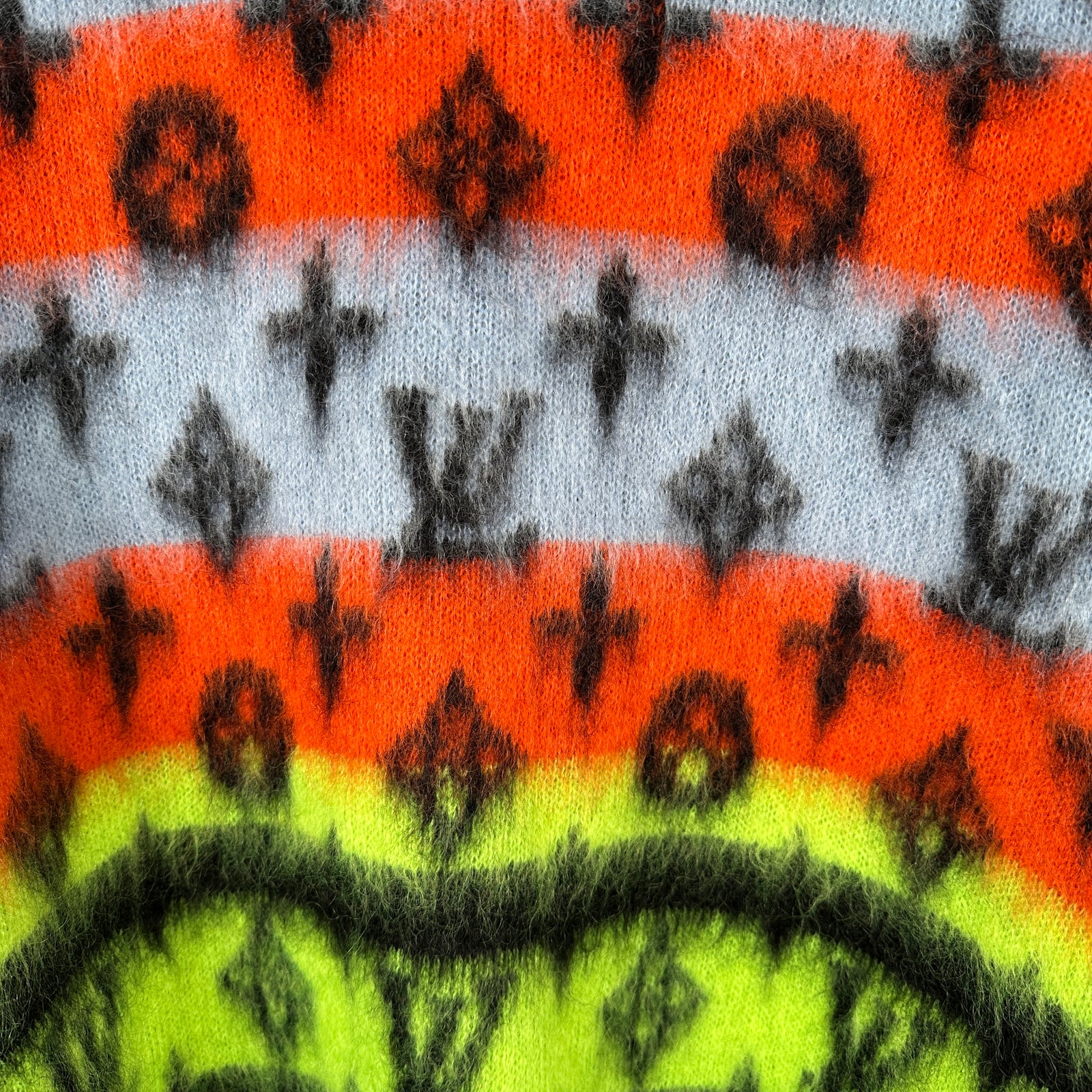 Louis Vuitton Multi Color Mohair Cardigan