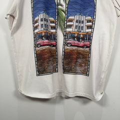 Who Decides War Miami Stained Glass T-Shirt Size XXL
