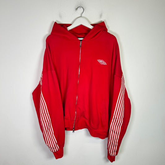 HMDD Striped Zip-Up Hoodie