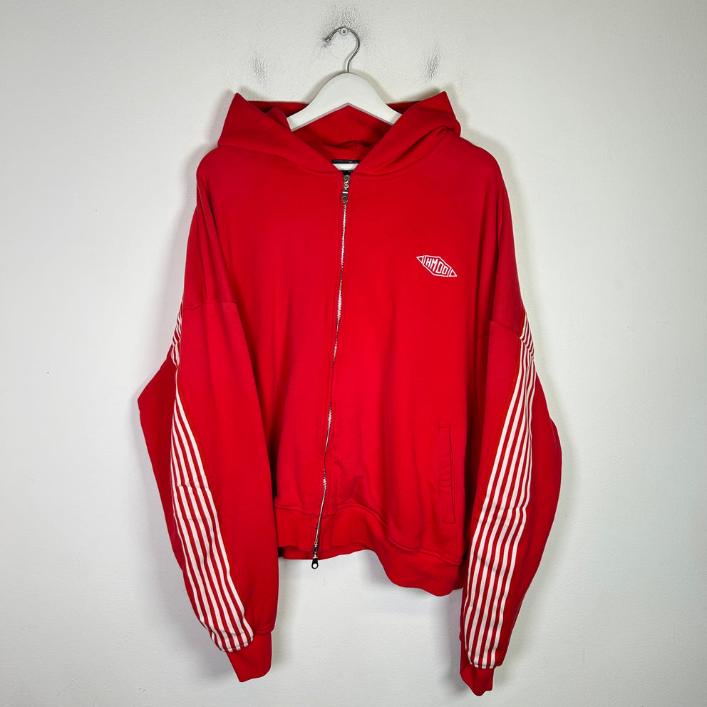 HMDD Striped Zip-Up Hoodie