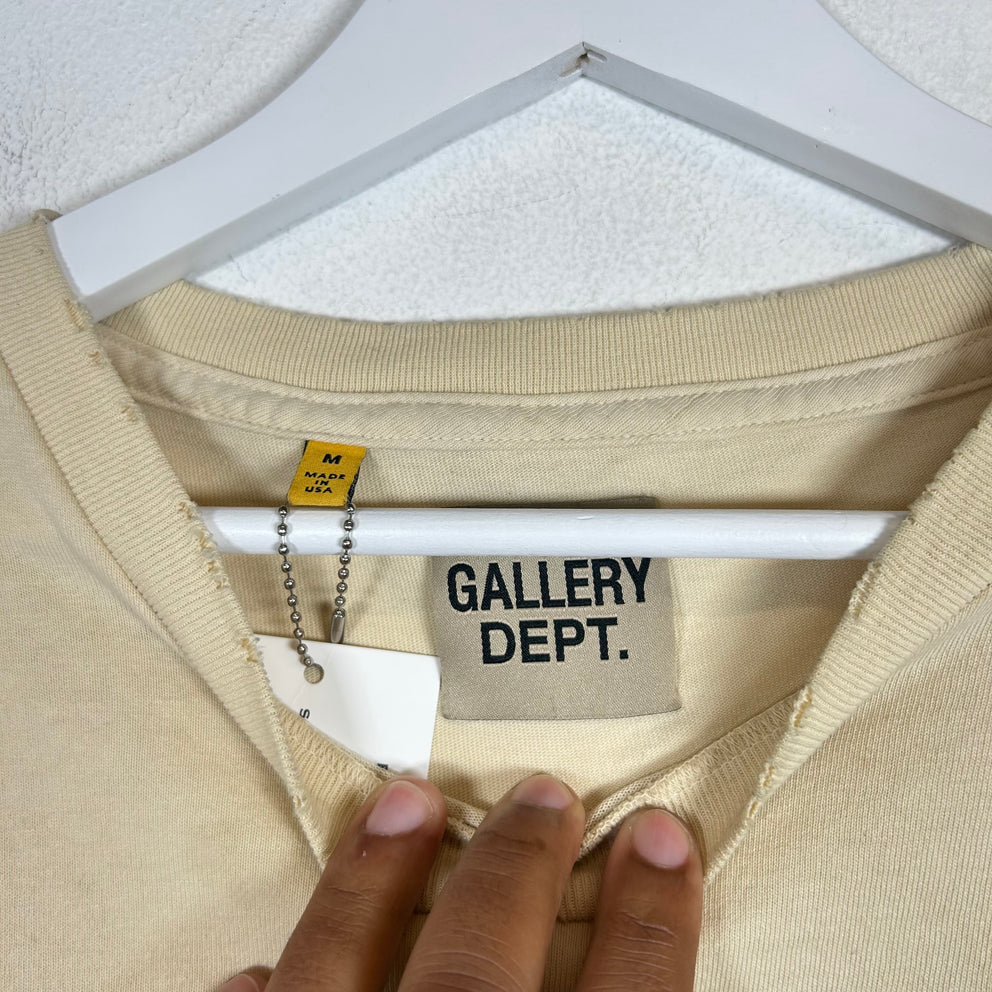 Gallery Dept Beige F1 Miami T-Shirt Size M