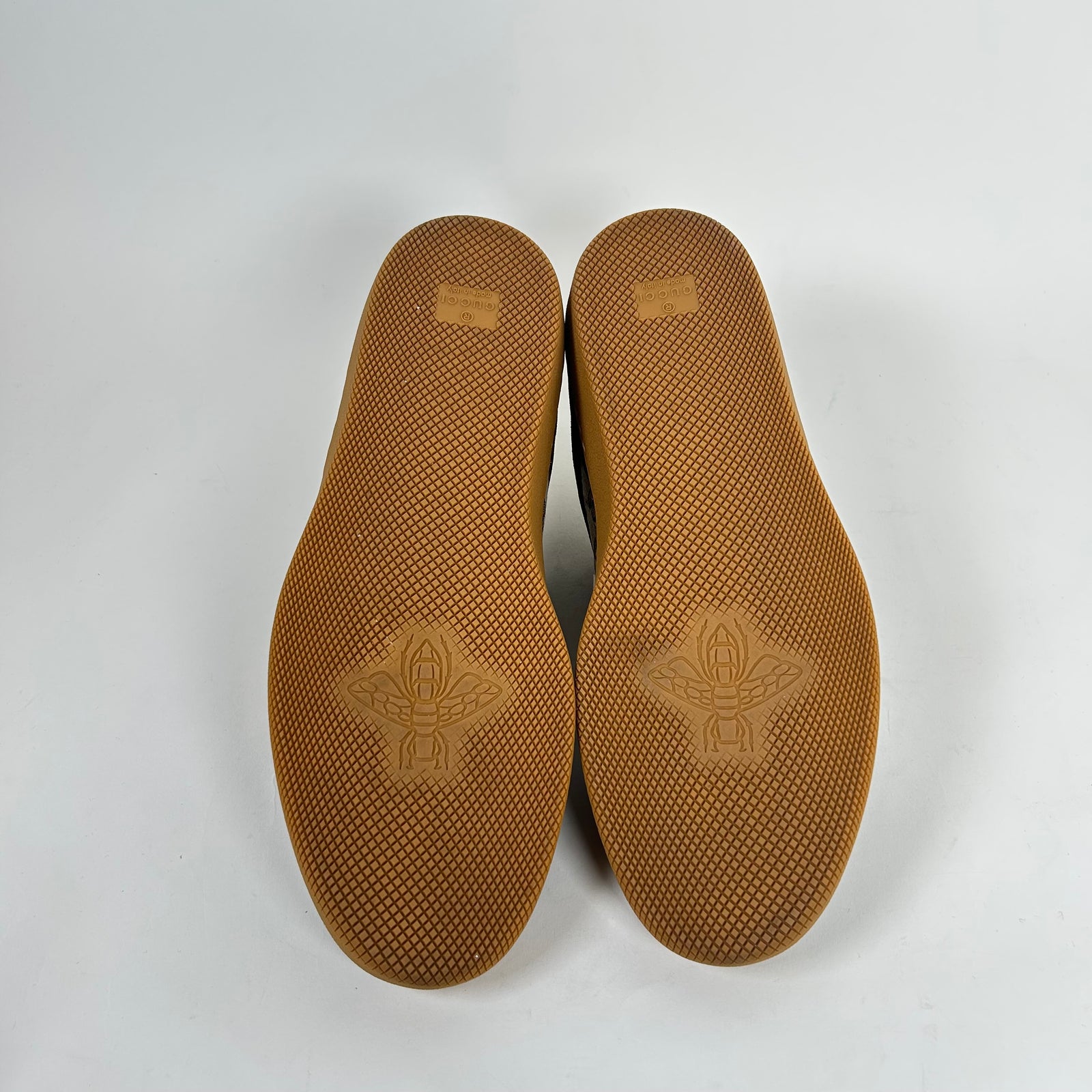 Gucci G57 Brown Suede Sneaker Size GG 8