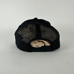 Celine Black Trucker Logo Hat Size M