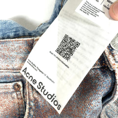 Acne Studios Glitter Denim Shorts