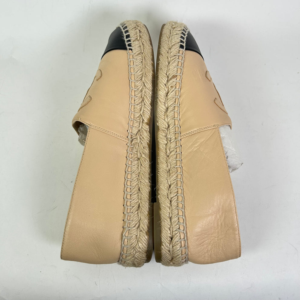 Chanel Interlocking CC Lambskin Espadrilles