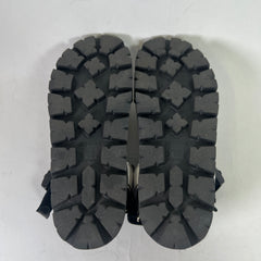 Prada Two-Tone Buckle Flat Sandals