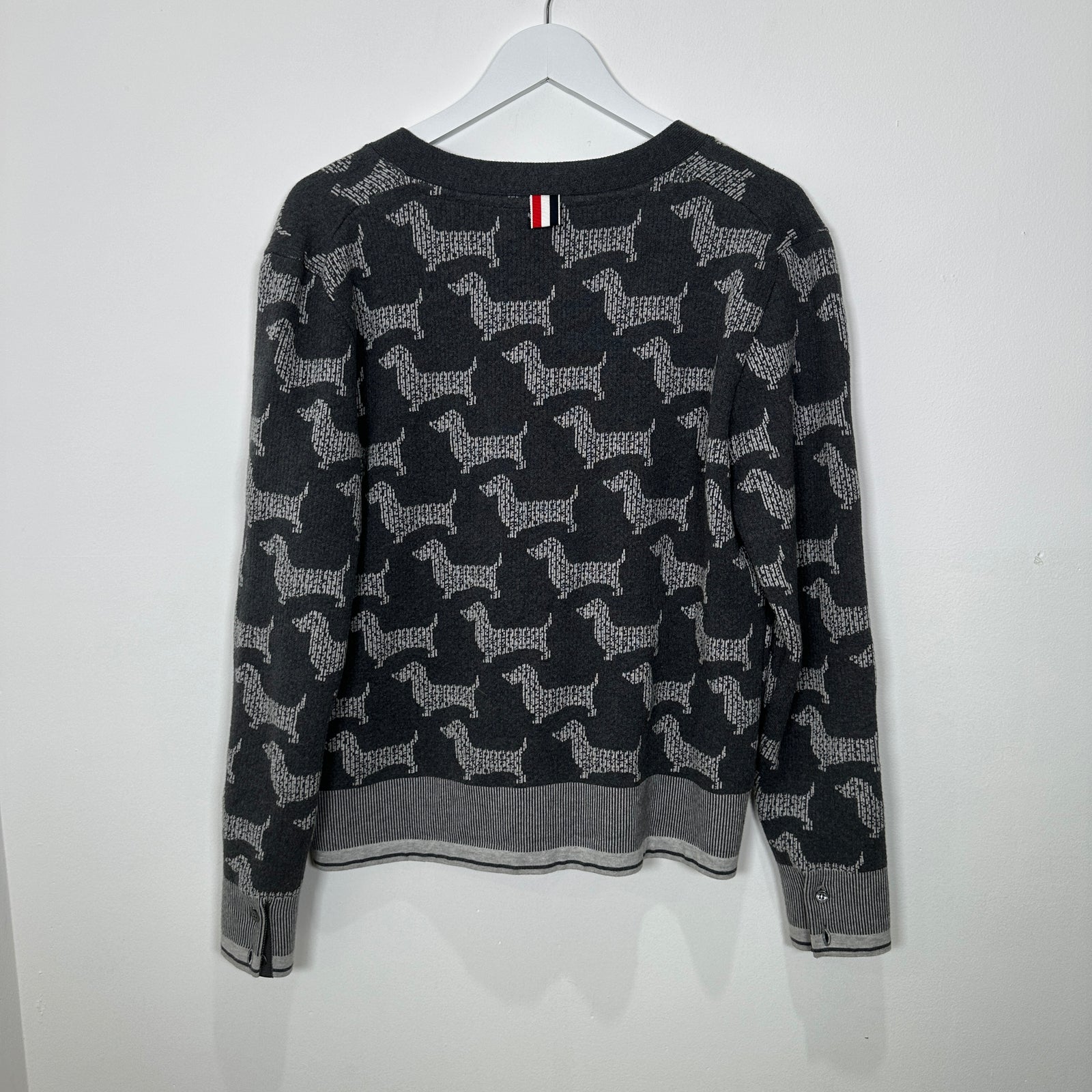 Thom Browne Hector Grey Knit Cardigan Size 2