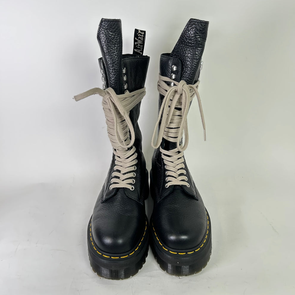 Rick Owens x Dr Martens 1918 Leather Platform Boots