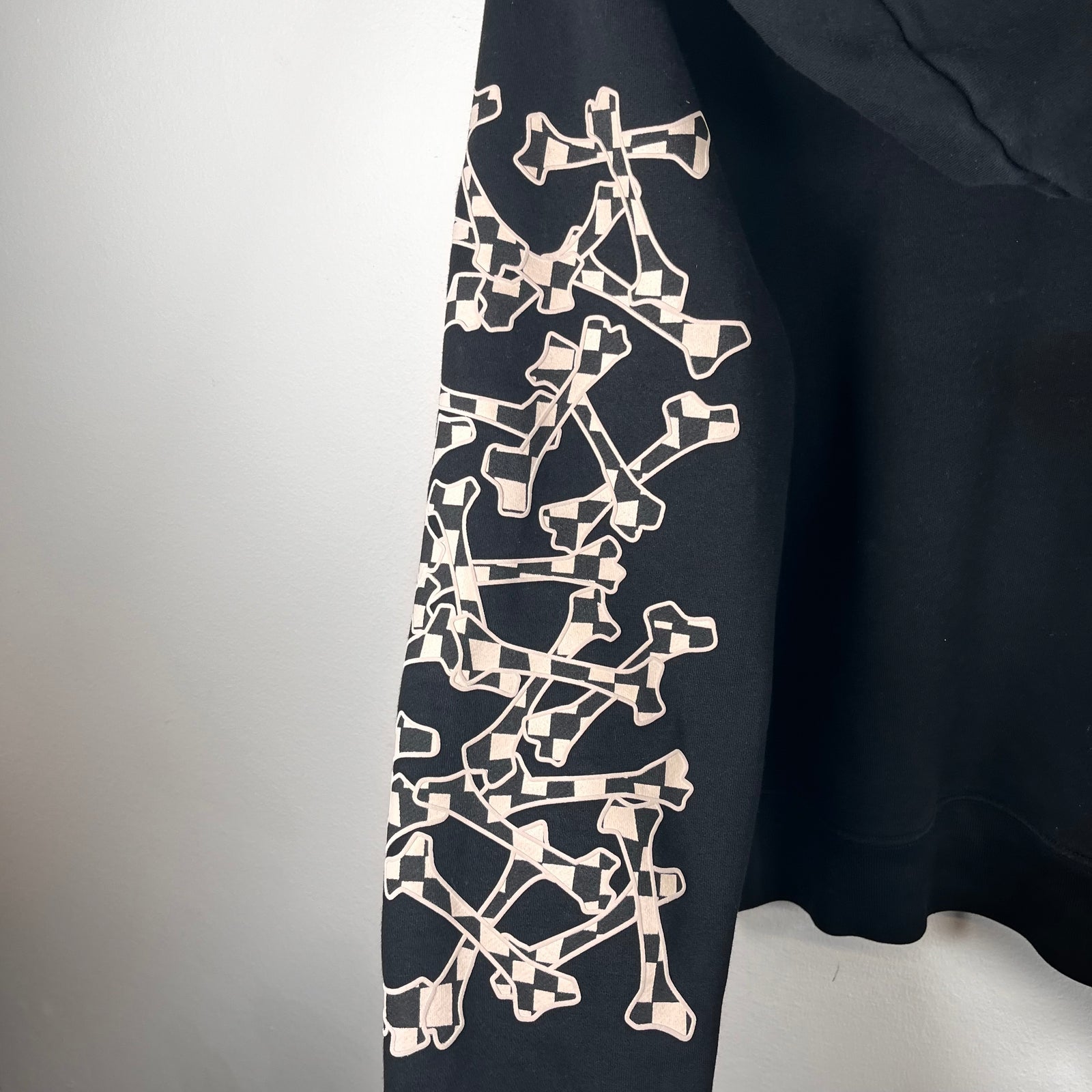Amiri Checkerboard Cross-Bone Hoodie Size M