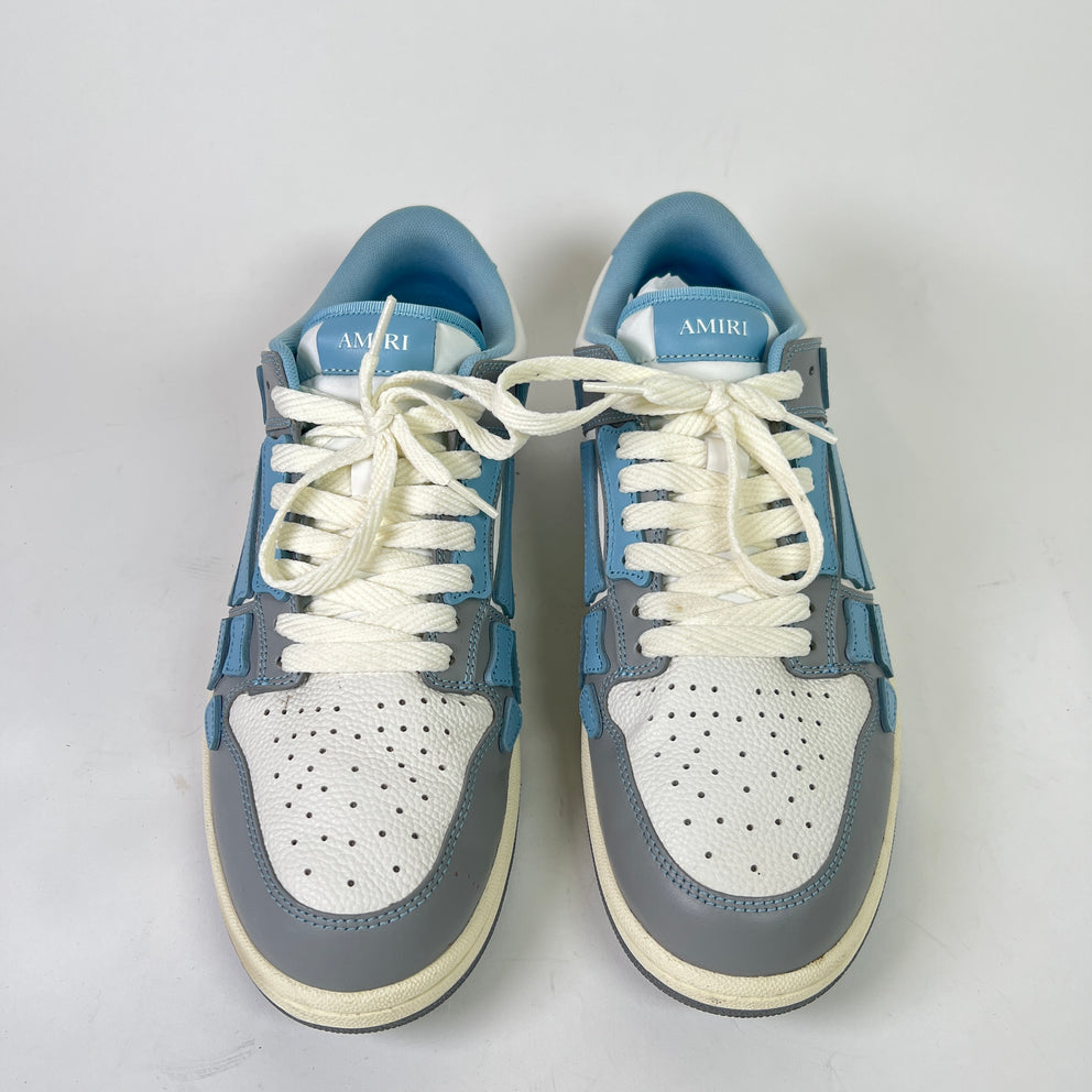 Amiri Blue/Grey Varsity Skel Low-Top Sneakers