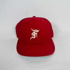 Fear of God x New Era Red Fitted Cap Size 7 1/8