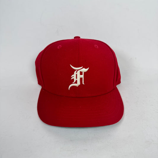 Fear of God x New Era Red Fitted Cap Size 7 1/8