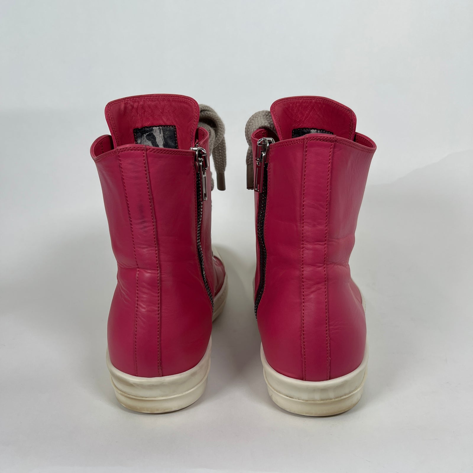 Rick Owens Pink Jumbolace Ramones Size 44.5