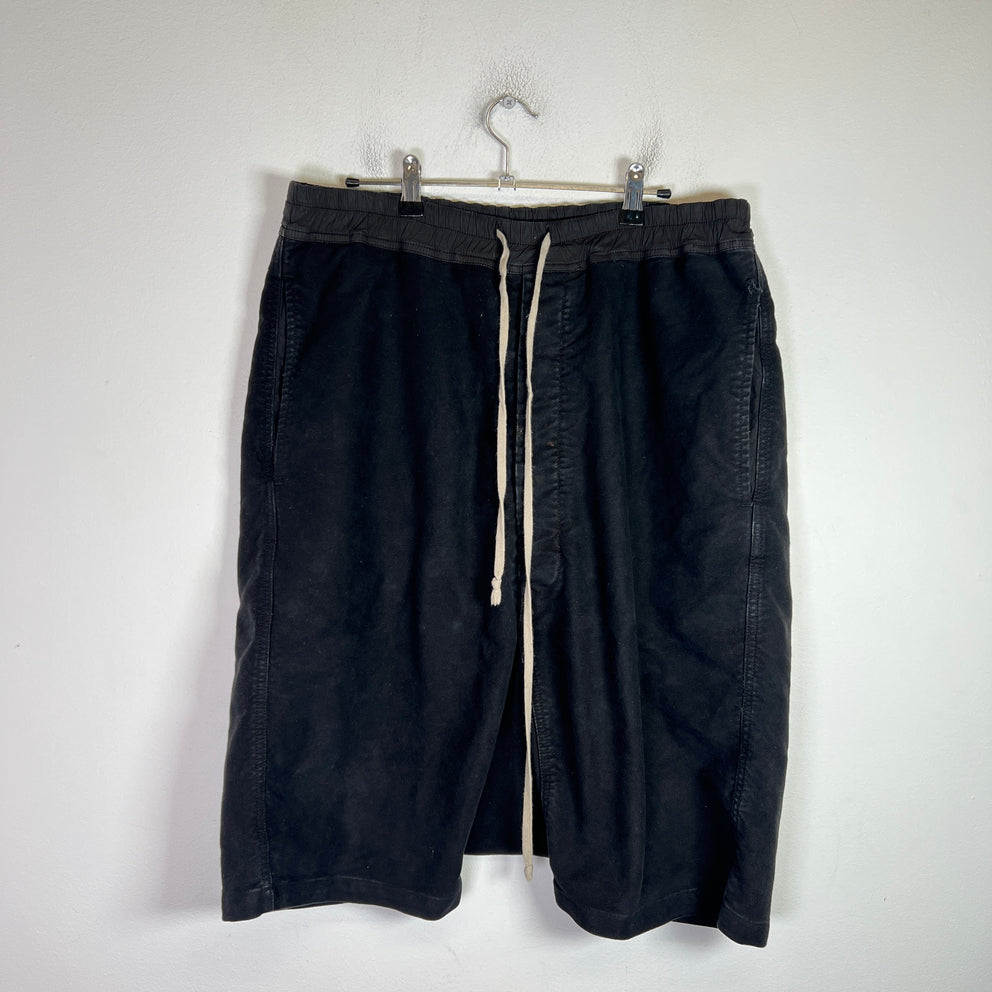 Rick Owens DRKSHDW FW14 Moleskin Pod Shorts