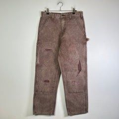 Carhartt Vintage Faded Distressed 'Double Knee' Carpenter Pants