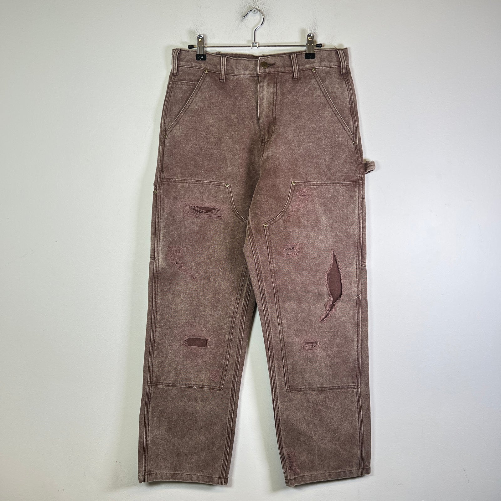Carhartt Vintage Faded Distressed 'Double Knee' Carpenter Pants