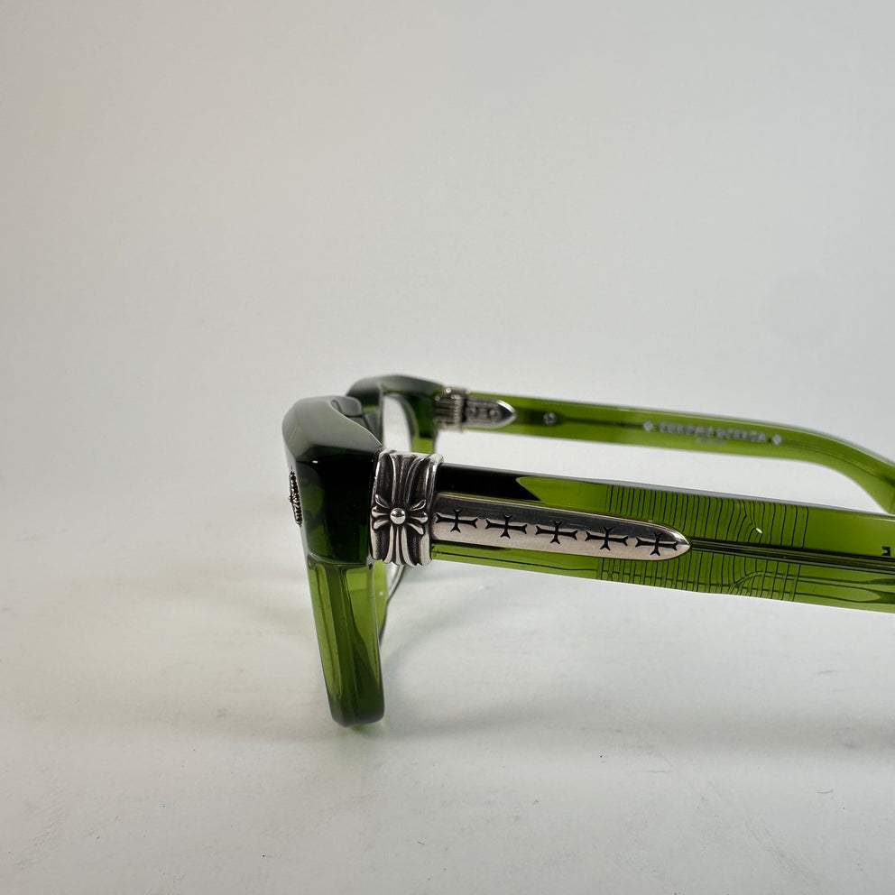 Chrome Hearts Green 'Pen 15' Glasses