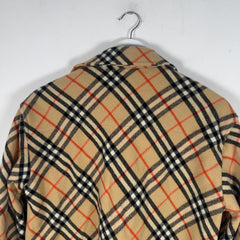 Burberry Check Wool Plaid Jacket Size XS