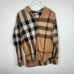 Burberry Brit Check LS Button Up Sz XL