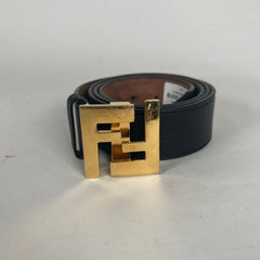 Fendi Gold FF Buckle Belt Sz 95