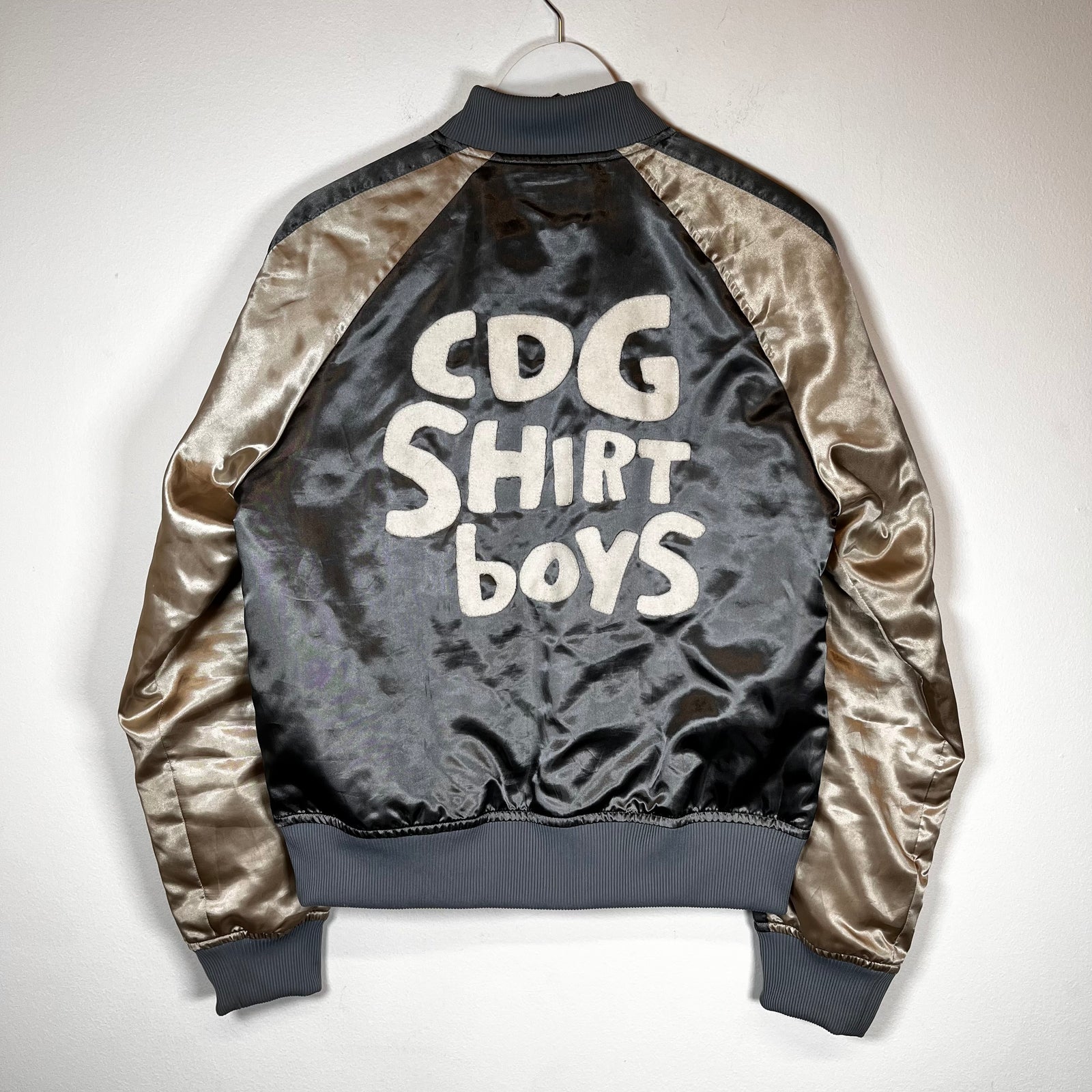 Comme Des Garcons Shirt Boy Satin Bomber Size L