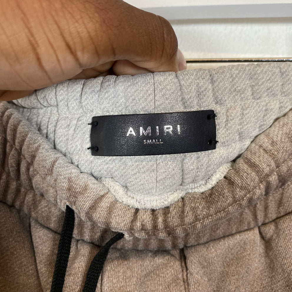 Amiri Brown Tonal MA Logo Sweatpants Size S