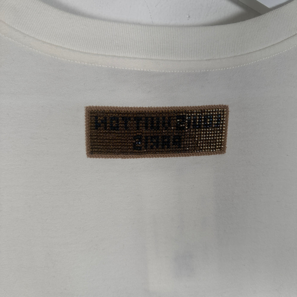 Louis Vuitton Sequin Pearl Logo T-Shirt Size XL