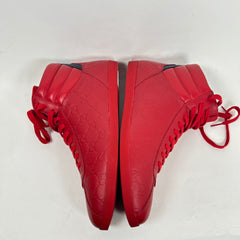 Gucci Red Signature High Top Size 9