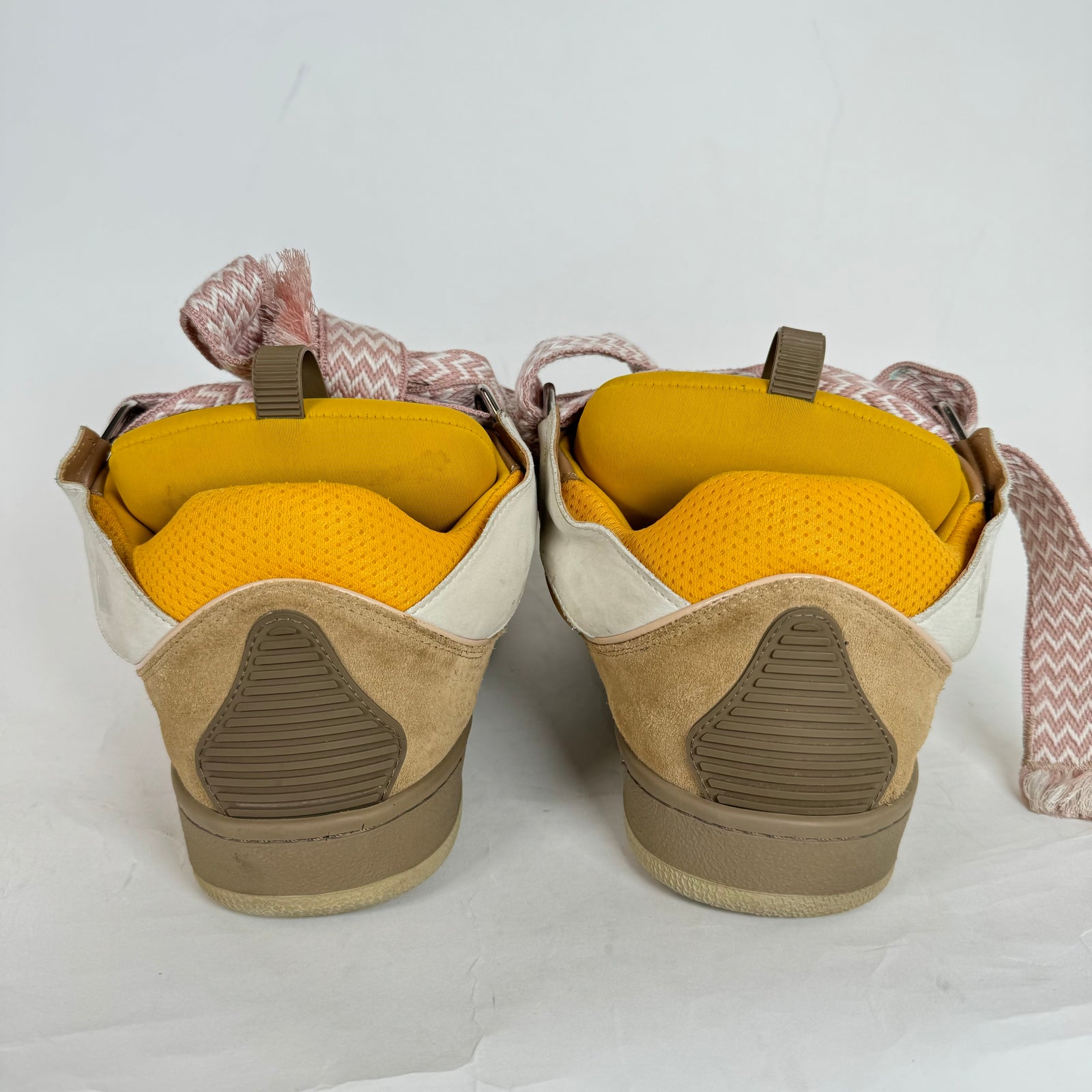 Lanvin Yellow Curb Sneakers Size 46