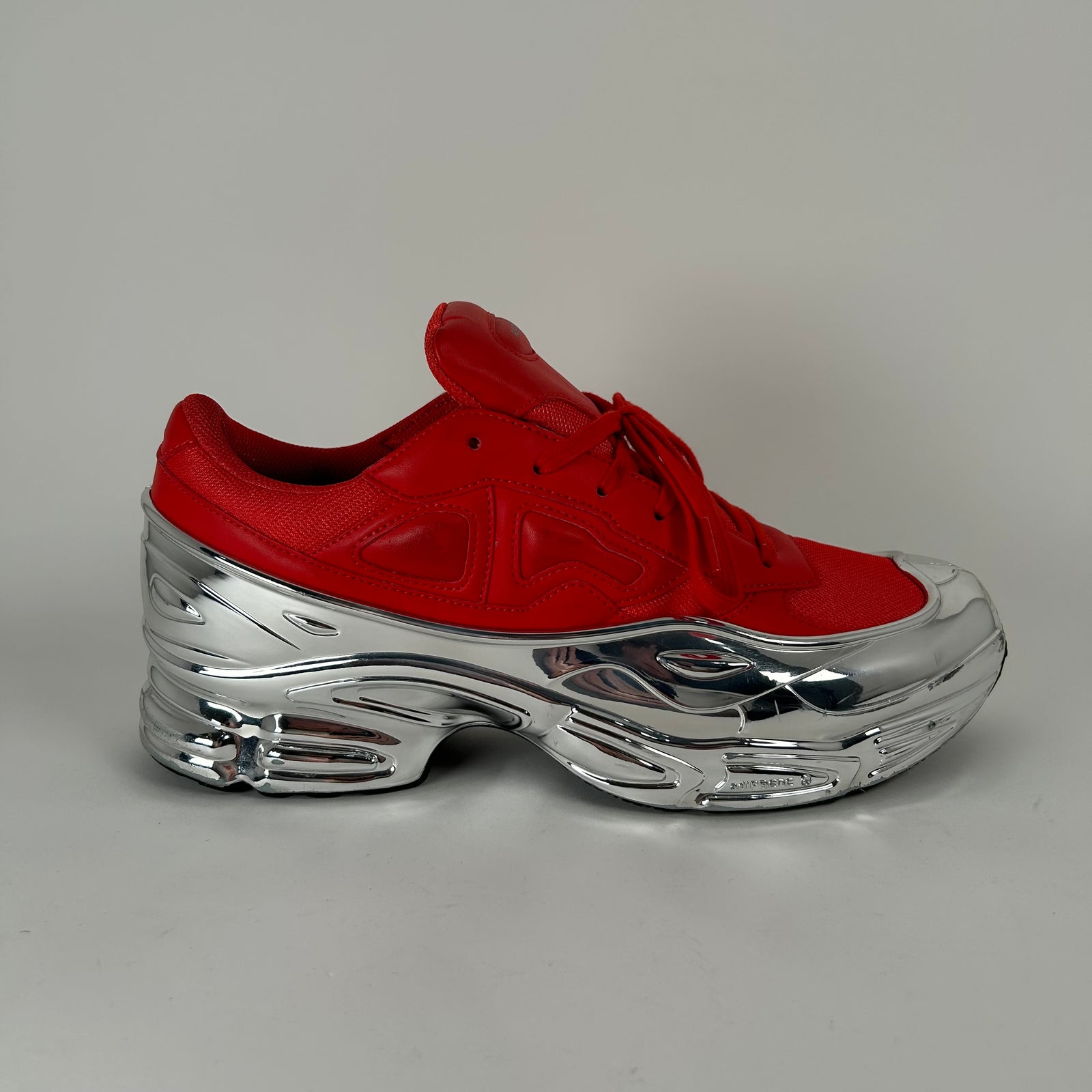 Raf Simons Ozweego Mirrored Red Low Tops Size 10.5