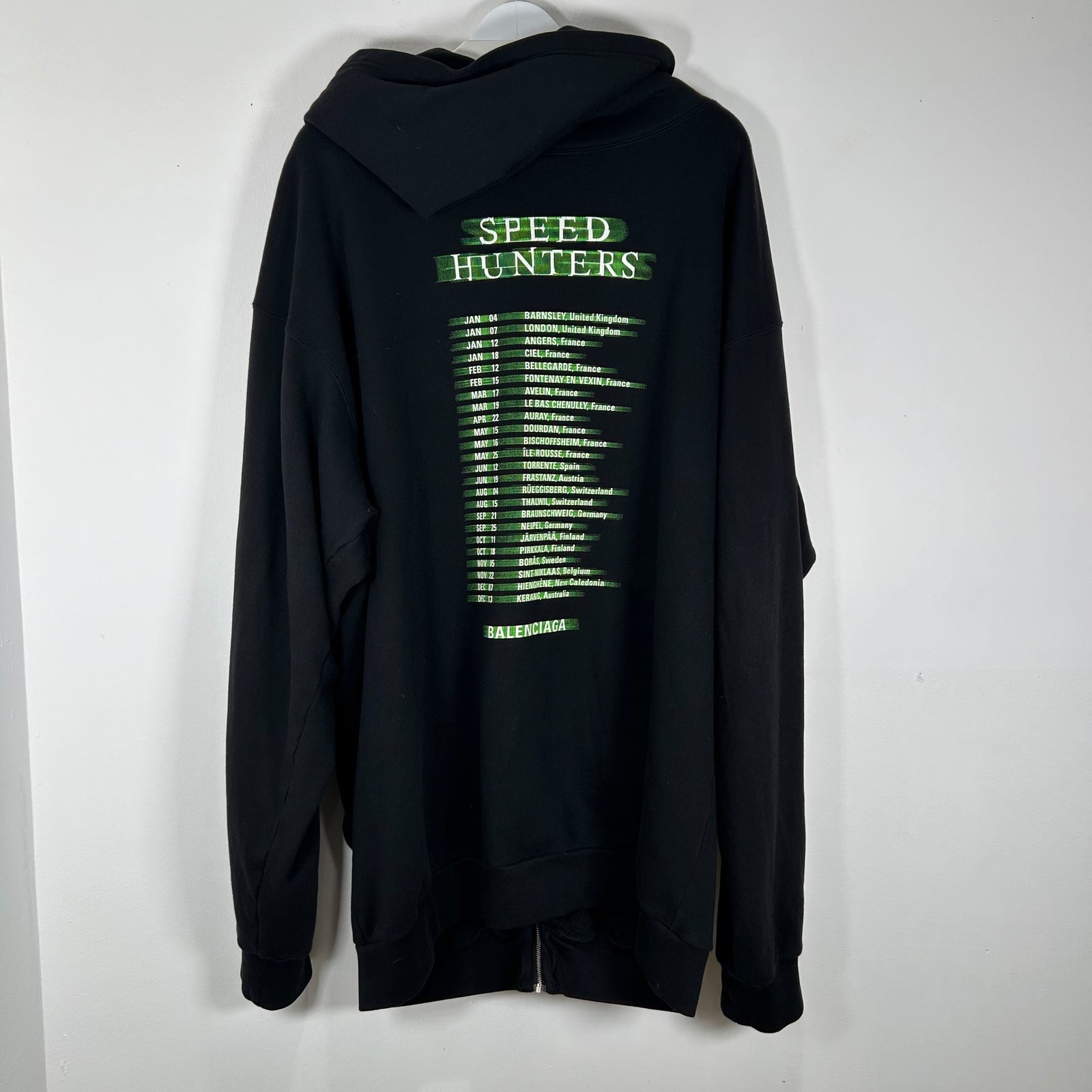 Balenciaga Speed Hunters Zip Up Hoodie Size M