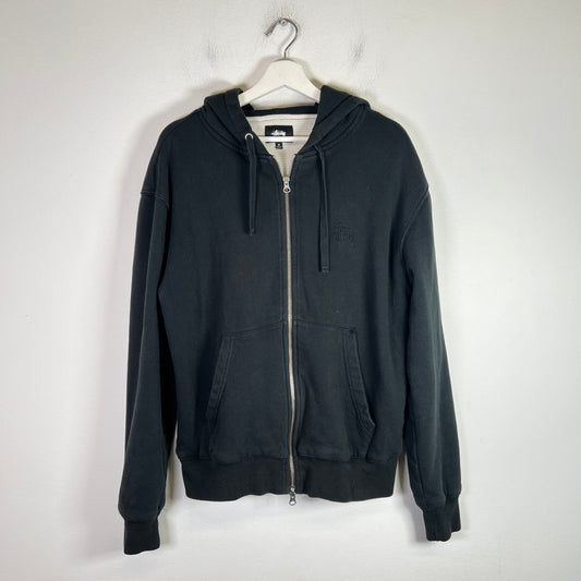 Stussy FW20 Thermal Lined Logo Zip-Up Hoodie