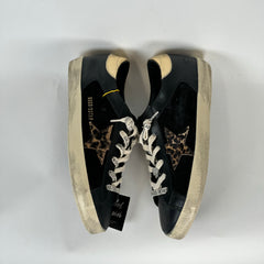 Golden Goose Black Superstar Leather Sneakers Size 41
