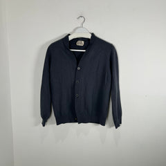 Hermes Grey Cashmere Button-Up Sweater Size S