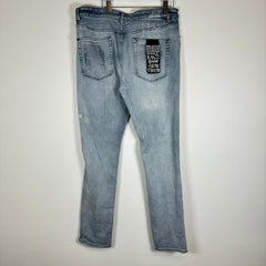 Ksubi Lightwash Distressed Denim Jeans Size 36