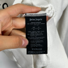 Palm Angel Graffiti Logo White Crewneck Size S