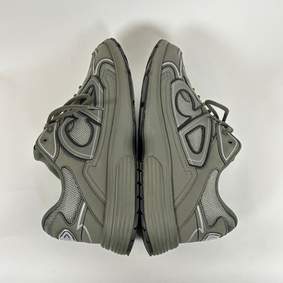 Dior B30 Khaki Green Microfiber Mesh Sneaker Size 42